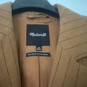 Madewell oversized wool blazer in fallen timber 20w